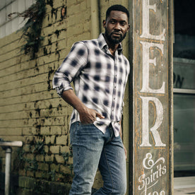 The California in Storm Plaid Ombre Twill - featured image
