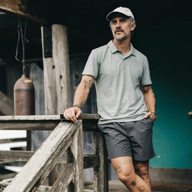 The Cotton Hemp Polo in Slate - featured image