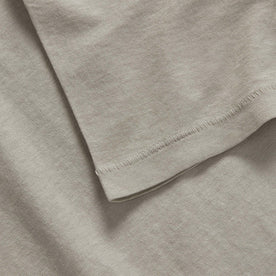 material shot of the sleeve on The Cotton Hemp Tee in Sagebrush