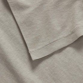 material shot of the sleeve on The Cotton Hemp Tee in Sagebrush