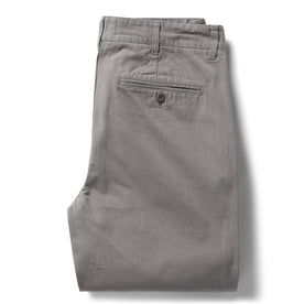 flatlay of The Democratic Foundation Pant in Organic Steeple Grey, shown folded