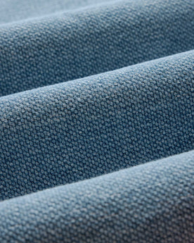 material shot of the collar on The Division Shirt in Washed Indigo, Wovens by Taylor Stitch