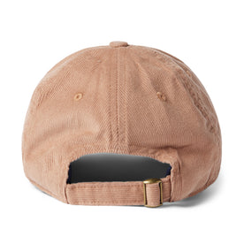 material shot of the back strap on The Everyday Cap in Brick Pincord