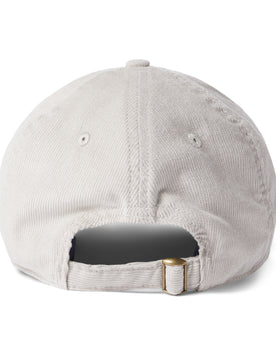 material shot of the back strap on The Everyday Cap in Oyster Pincord, Accessories by Taylor Stitch