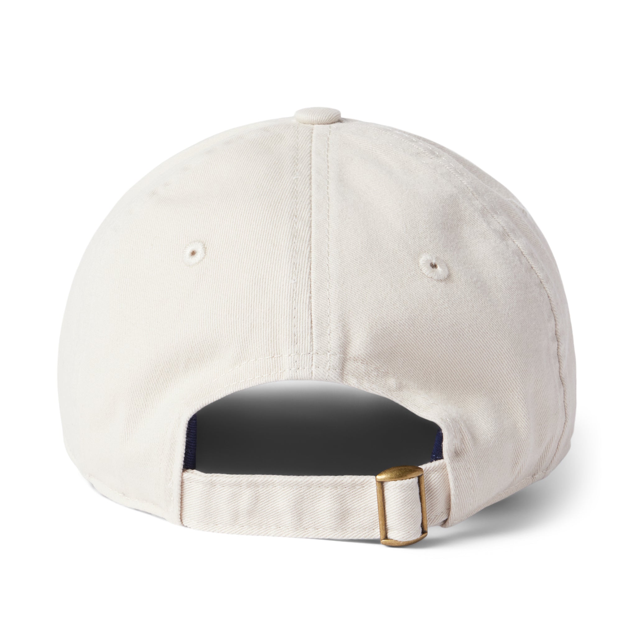 material shot of the back strap on The Everyday Cap in Washed Stone Twill, Accessories by Taylor Stitch