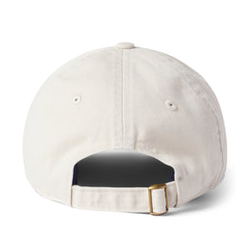 material shot of the back strap on The Everyday Cap in Washed Stone Twill
