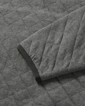 material shot of the quilted material on The Fall Line Pullover in Cypress Heather, Knits by Taylor Stitch