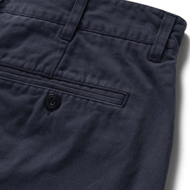 material shot of the rear pocket on The Foundation Short in Organic Marine