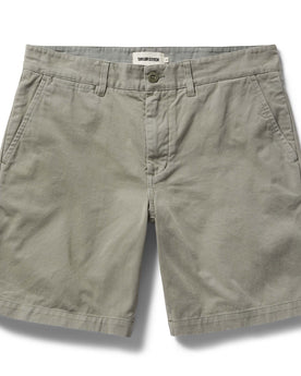 flatlay of The Foundation Short in Organic Sagebrush, Bottoms by Taylor Stitch