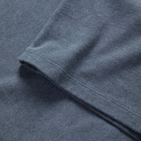 material shot of the sleeve of The Heavy Bag Tee in Storm