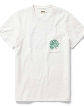 flatlay of The Heavy Bag Tee in Sea Lettuce, Knits by Taylor Stitch