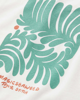 material shot of the back of The Heavy Bag Tee in Sea Lettuce, Knits by Taylor Stitch