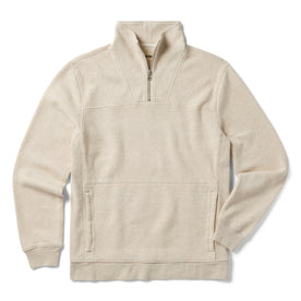 flatlay of The Horizon Pullover in Oat Heather