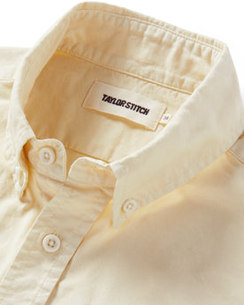 material shot of The Jack in Butter Oxford, Wovens by Taylor Stitch