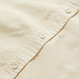 material shot of the buttons on The Jack in Butter Oxford