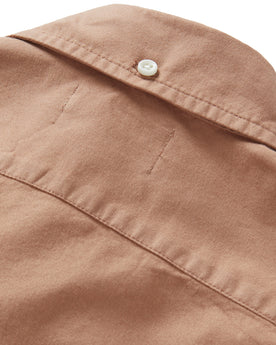 material shot of the back of The Jack in Dried Acorn Oxford, Wovens by Taylor Stitch