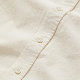 material shot of the buttons on The Jack in Heathered Oat