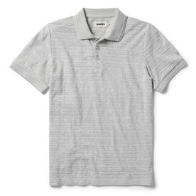 The Jacquard Polo in Ash Heather - featured image