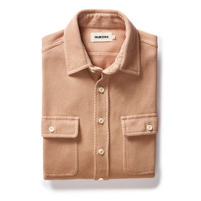 The Ledge Shirt in Dusty Coral Twill