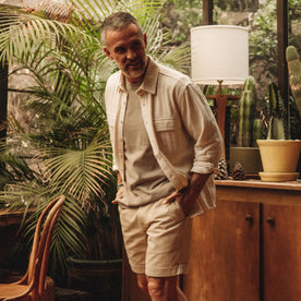 The Ledge Shirt in Oyster Herringbone - featured image
