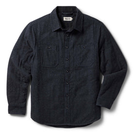 The Lined Utility Shirt in Charcoal Donegal - featured image