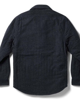 flatlay of the back of The Lined Utility Shirt in Charcoal Donegal, Outerwear by Taylor Stitch