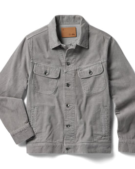 flatlay of The Long Haul Jacket in Steeple Grey Cord, Outerwear by Taylor Stitch