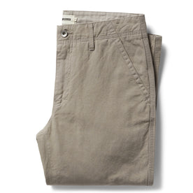 flatlay of The Morse Pant in Oyster Slub folded