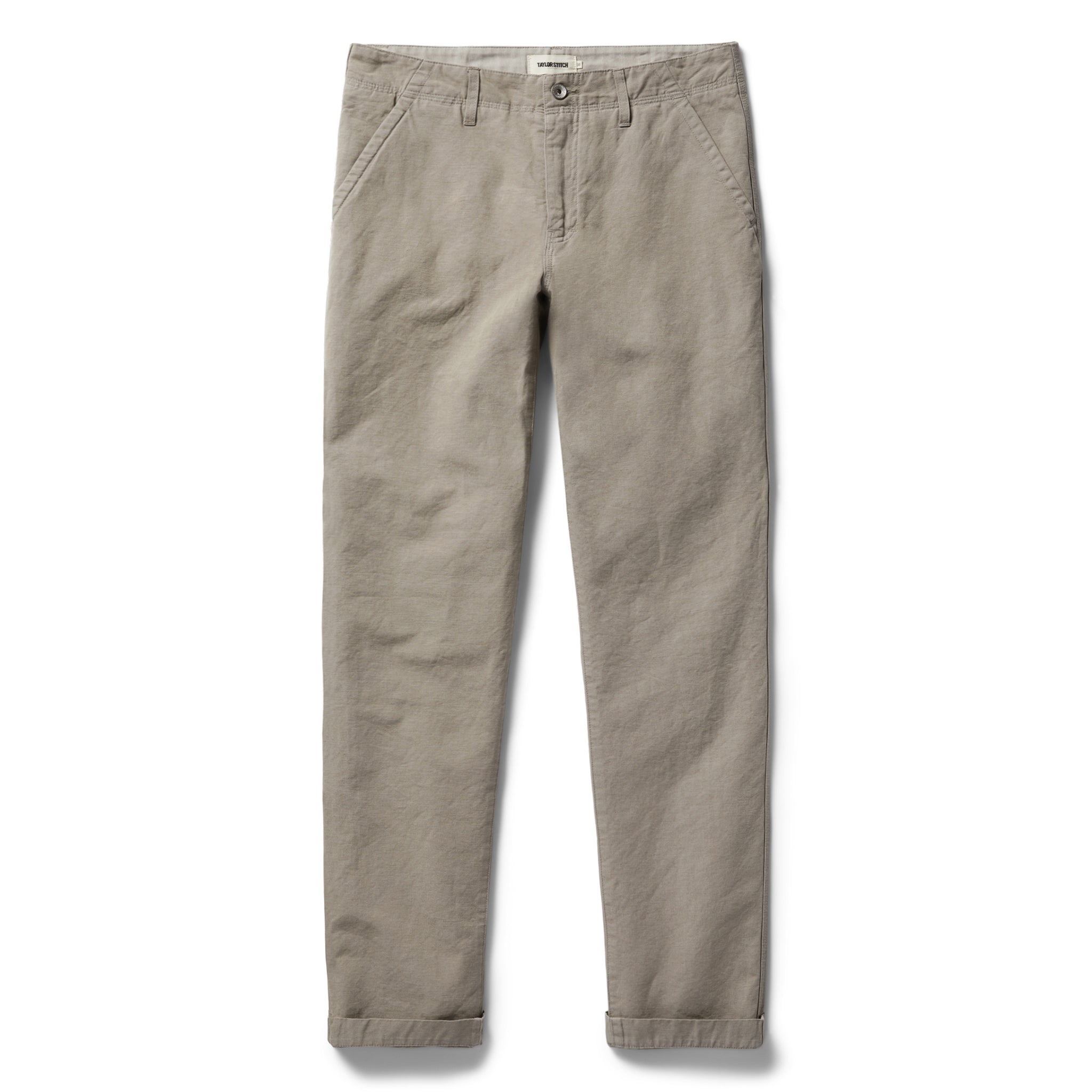 flatlay of The Morse Pant in Oyster Slub, Bottoms by Taylor Stitch