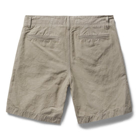 flatlay of The Morse Short in Oyster Slub, shown from the back