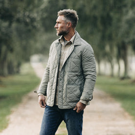 The Ojai Jacket in Sagebrush Diamond Quilt - featured image