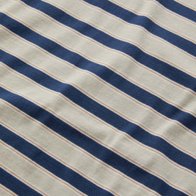 material shot of the pattern on The Organic Cotton Tee in Daybreak Stripe