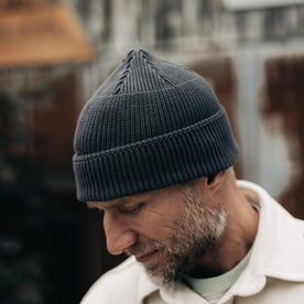 The Rib Beanie in Granite - featured image