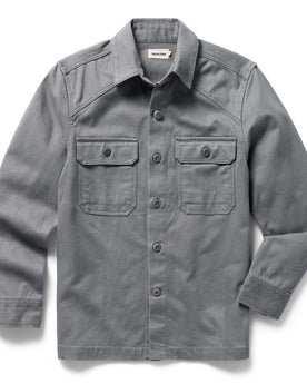 flatlay of The Shop Shirt in Gravel Boss Duck, Wovens by Taylor Stitch