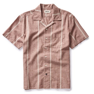 The Short Sleeve Hawthorne in Dried Fig Stripe