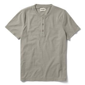The Short Sleeve Heavy Bag Henley in Fog - featured image