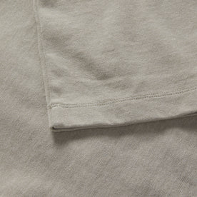 material shot of the sleeve on The Short Sleeve Heavy Bag Henley in Fog