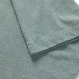 material shot of the sleeve on The Short Sleeve Heavy Bag Henley in Slate