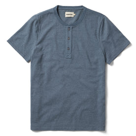 The Short Sleeve Heavy Bag Henley in Storm - featured image