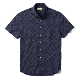 flatlay of The Short Sleeve Jack in Navy Diamond