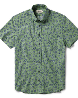 flatlay of The Short Sleeve Jack in Vintage Cherry Blossom, Wovens by Taylor Stitch