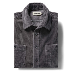 The Utility Shirt in Dark Charcoal Crepe Cord - featured image