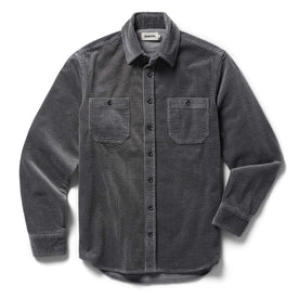 The Utility Shirt in Dark Charcoal Crepe Cord: Alternate Image 6