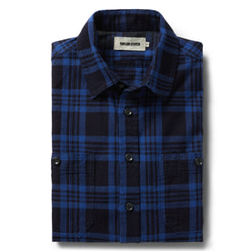 The Utility Shirt in Rinsed Indigo Plaid - featured image