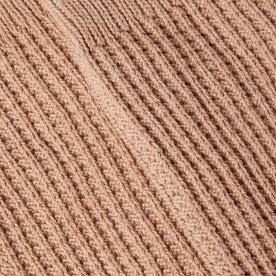 material shot of the waffle on The Waffle Sock in Dried Acorn