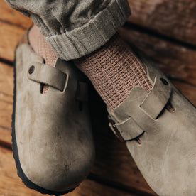 The Waffle Sock in Dried Acorn - featured image