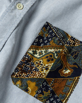 material shot of pocket detail, Wovens by Taylor Stitch
