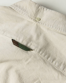 material shot of back detail, Wovens by Taylor Stitch