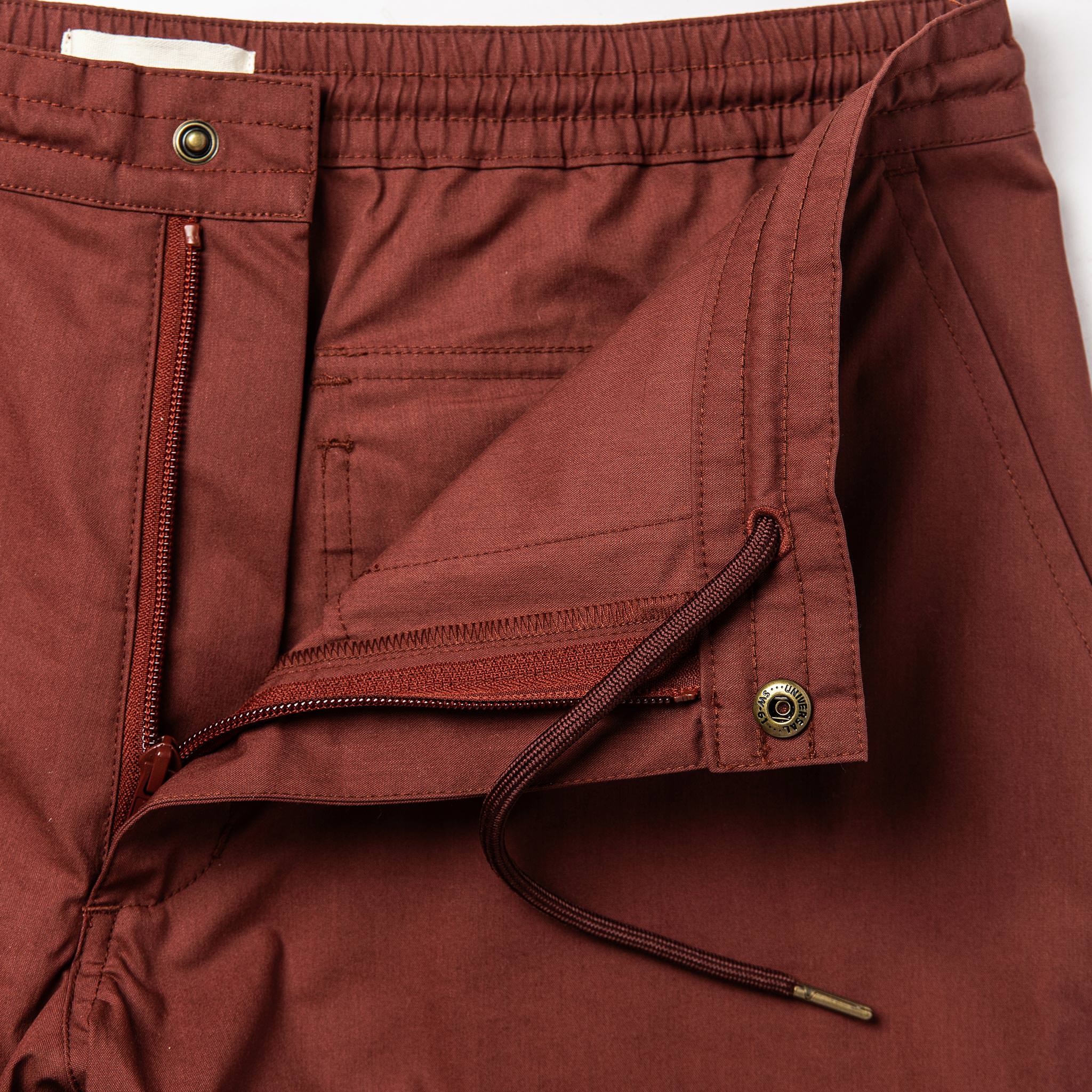 material shot of front fly open, Shorts by Taylor Stitch