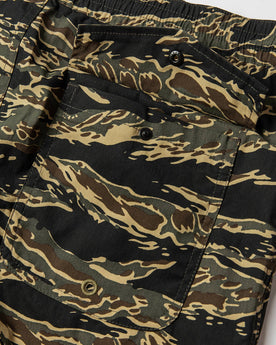 material shot of back pocket open, Shorts by Taylor Stitch